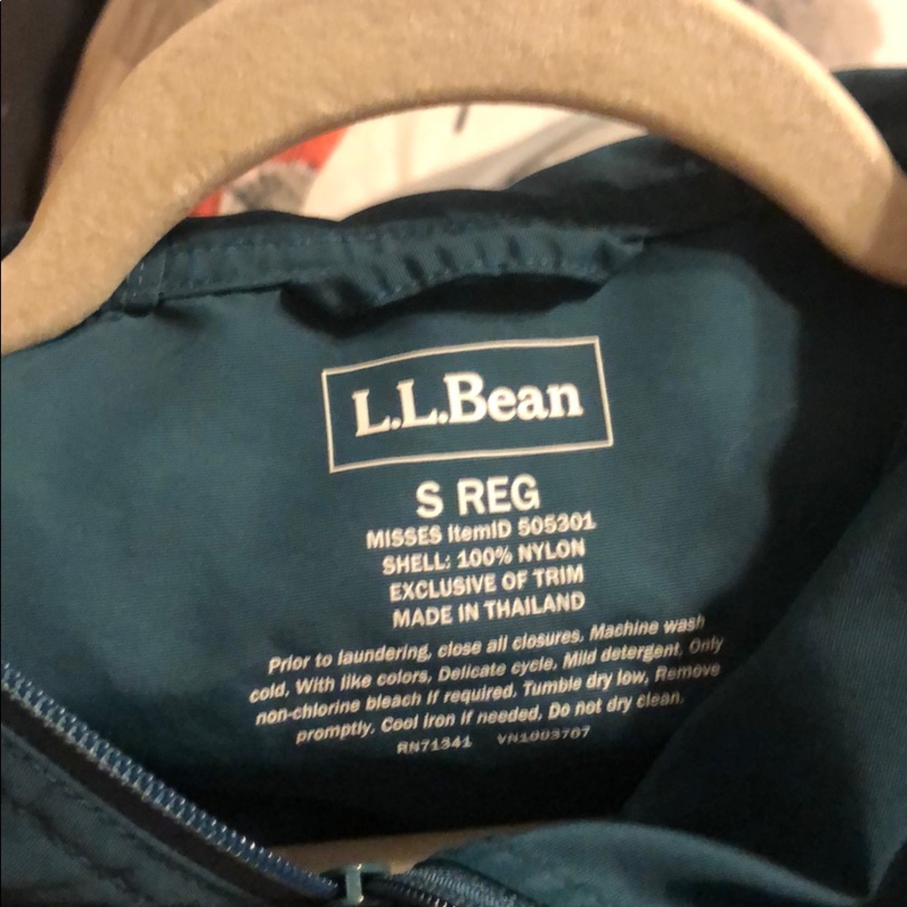 LL Bean multi-colored anorak